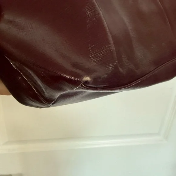 Coach Deep Burgundy Leather Tote - Picture 5 of 11